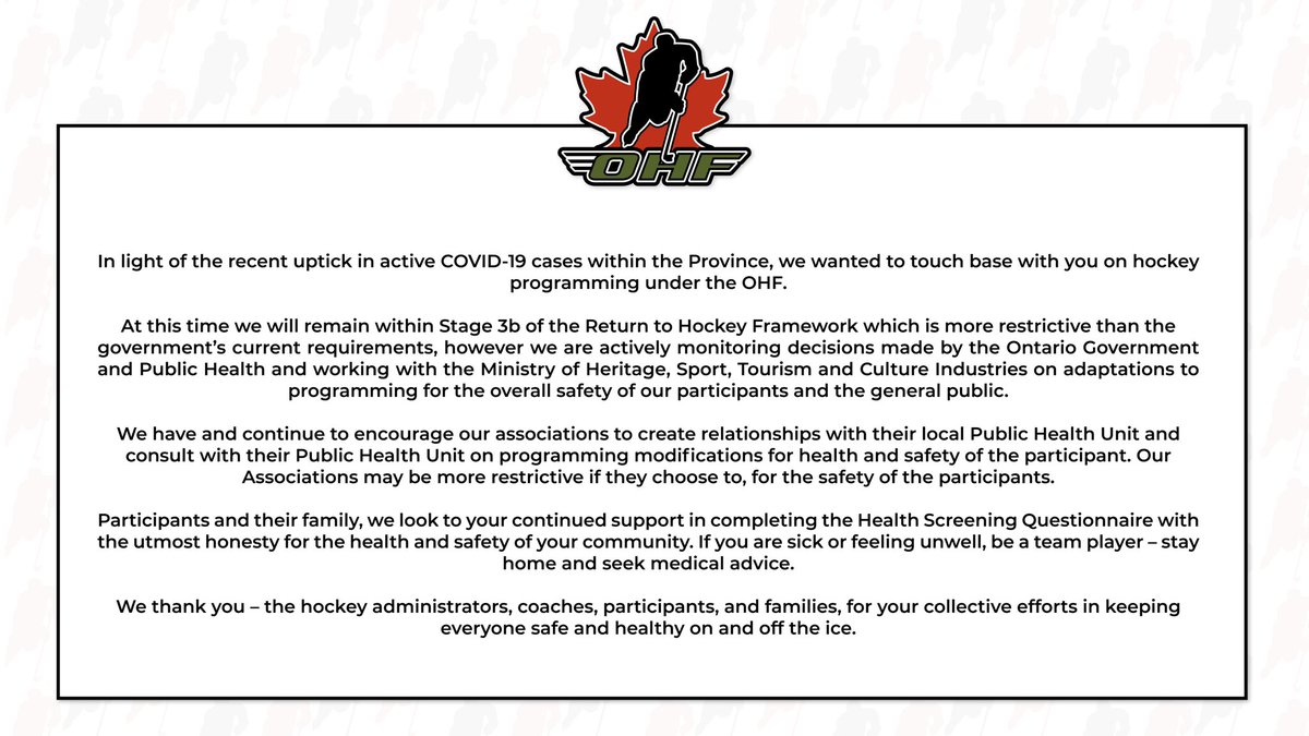 Ontario Hockey Federation (@ohfhockey) on Twitter photo 