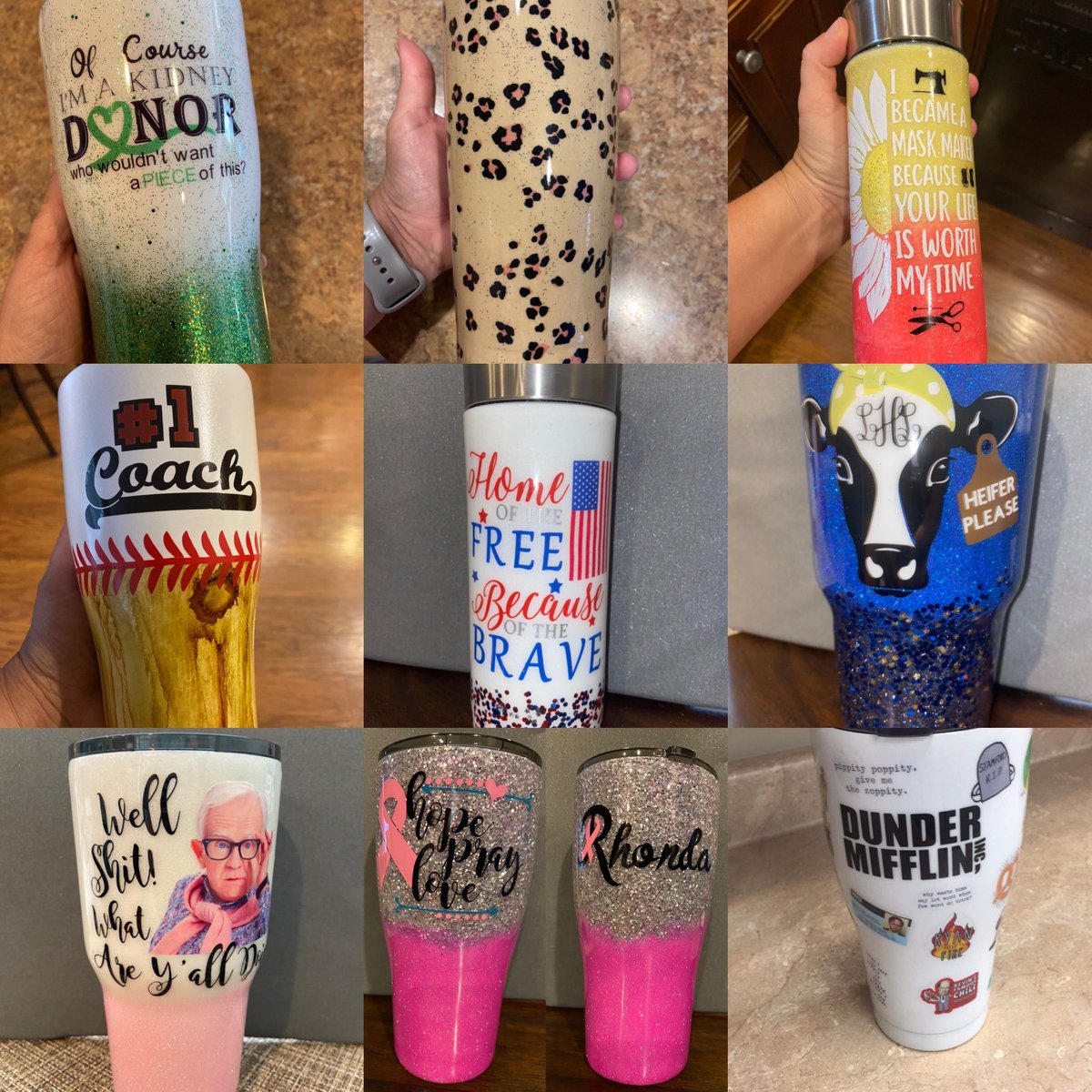 MrsMathTech1's tweet image. Self care is important for everyone.  My self care or what helps me relax is making epoxy cups.   I’m not a real creative person but this is my one creative outlet. #IamNCCE and #GoTheDistance