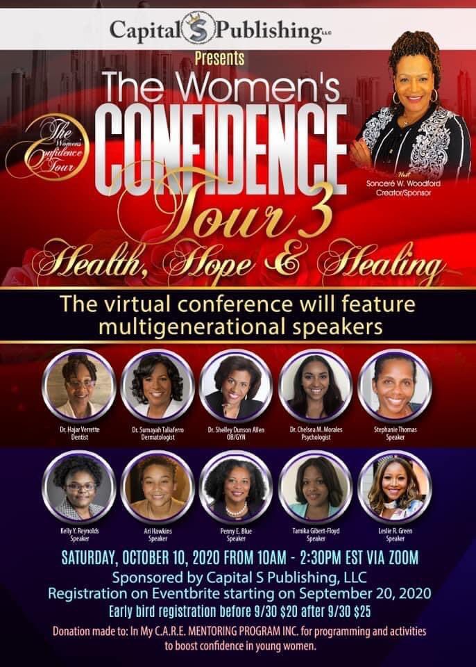 _wittleLINA's tweet photo. Twitter 

It’s about that time! The Women’s Conference Tour 3 is back and better! Join us on October 10th at 10AM for everything Health, Hope &amp; Healing. You don’t won’t to miss this! Tickets are on sale for $25, link in @capitalspublishing bio on IG❤️

See you on Zoom! https://t.co/kQB9ZkFtx1