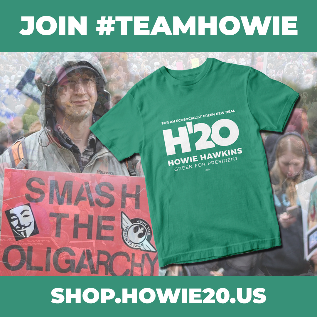 Get your #TeamHowie gear and #BeSeenBeingGreen!

Get shirts, masks, mugs, yard signs, and more at shop.howie20.us