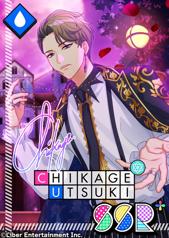 76) this card is just fanservice cashgrab incarnate but that will not make me love it any less!!! his hair. his makeup. his outfit. his glasses. his jewellery. all perfect. 11/10. ethereal. extraordinary. i cannot believe he exists