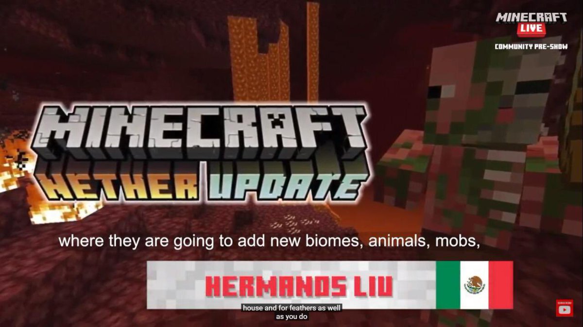 HermanosLiu's tweet image. Aparecimos en #MinecraftLive !
Nunca creímos que esto pasaría 🥰