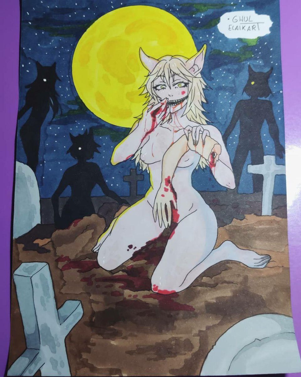 Elaik_VT's tweet photo. [Ghul] 🐶🍖
”The madness and monstrosity lay in the figures in the foreground- for Pickman's morbid art was pre-eminently one of demoniac portraiture."
____
 #inktober2020 #inktober #lovecraft #gul #ghul #gore https://t.co/CoCjLXJy23