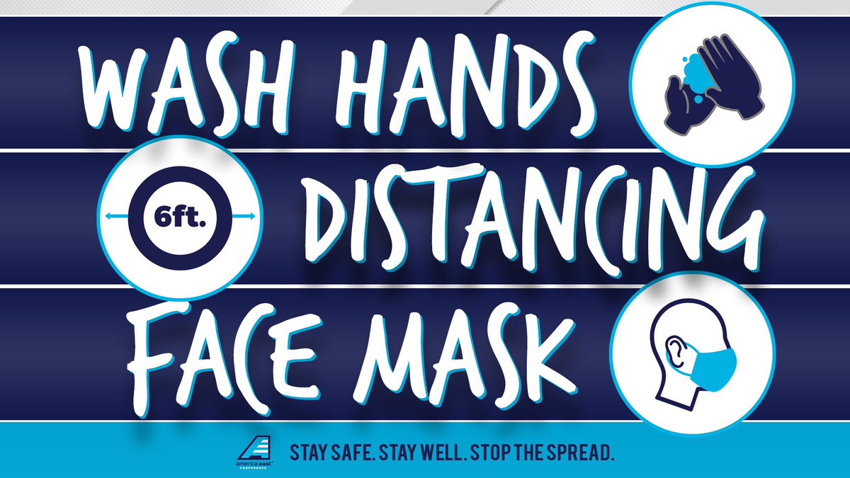 amyhucht's tweet photo. Hope everyone across @AmericaEast continues to be diligent in playing our part to keep everyone safe and healthy. #MaskUpAE https://t.co/ACrU60kVRQ