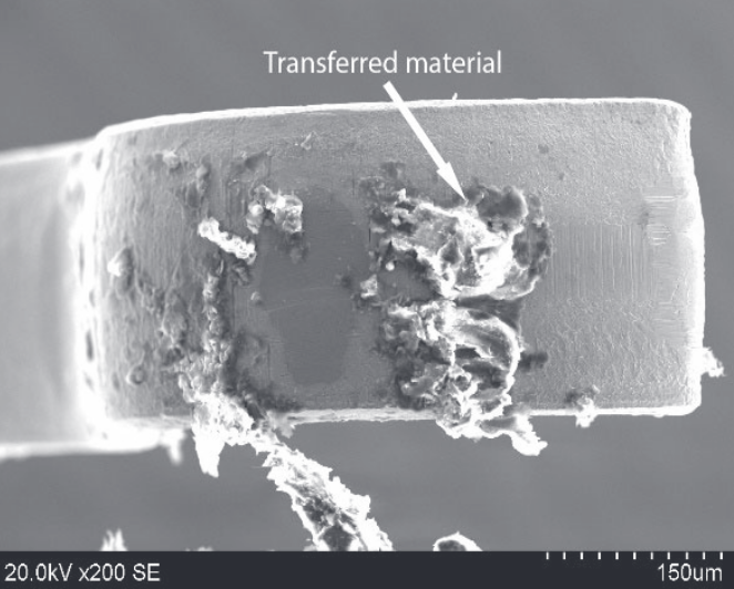 This, in turn, resulted in abrasive debris accumulating on the brush tips, and corresponding wear patterns on the flexible circuits tasked with sending electric signals to the controllers' motherboards — potentially a source of drifting. (22/26)