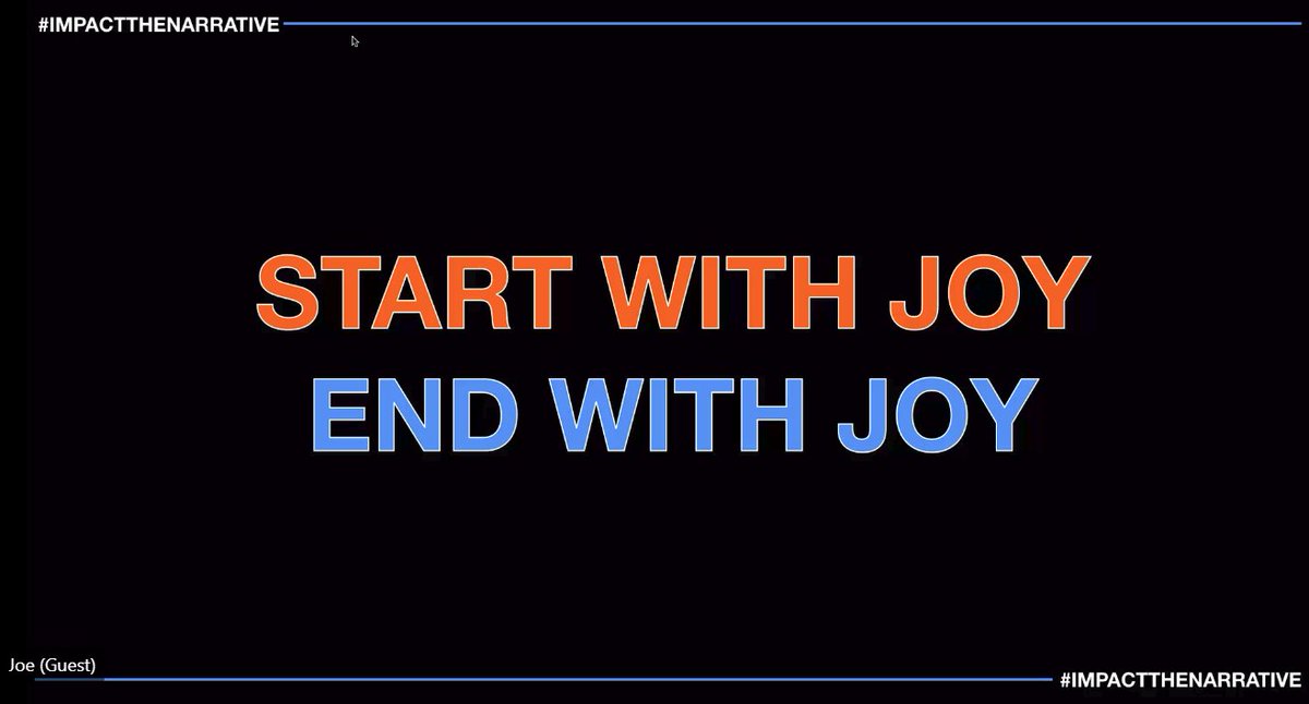 nodooley's tweet image. &quot;What are you doing to make sure you start and end your day with joy?&quot; - @Joe_Sanfelippo 

@NCCE_EdTech #iamncce #impactthenarrative #GoTheDistance
