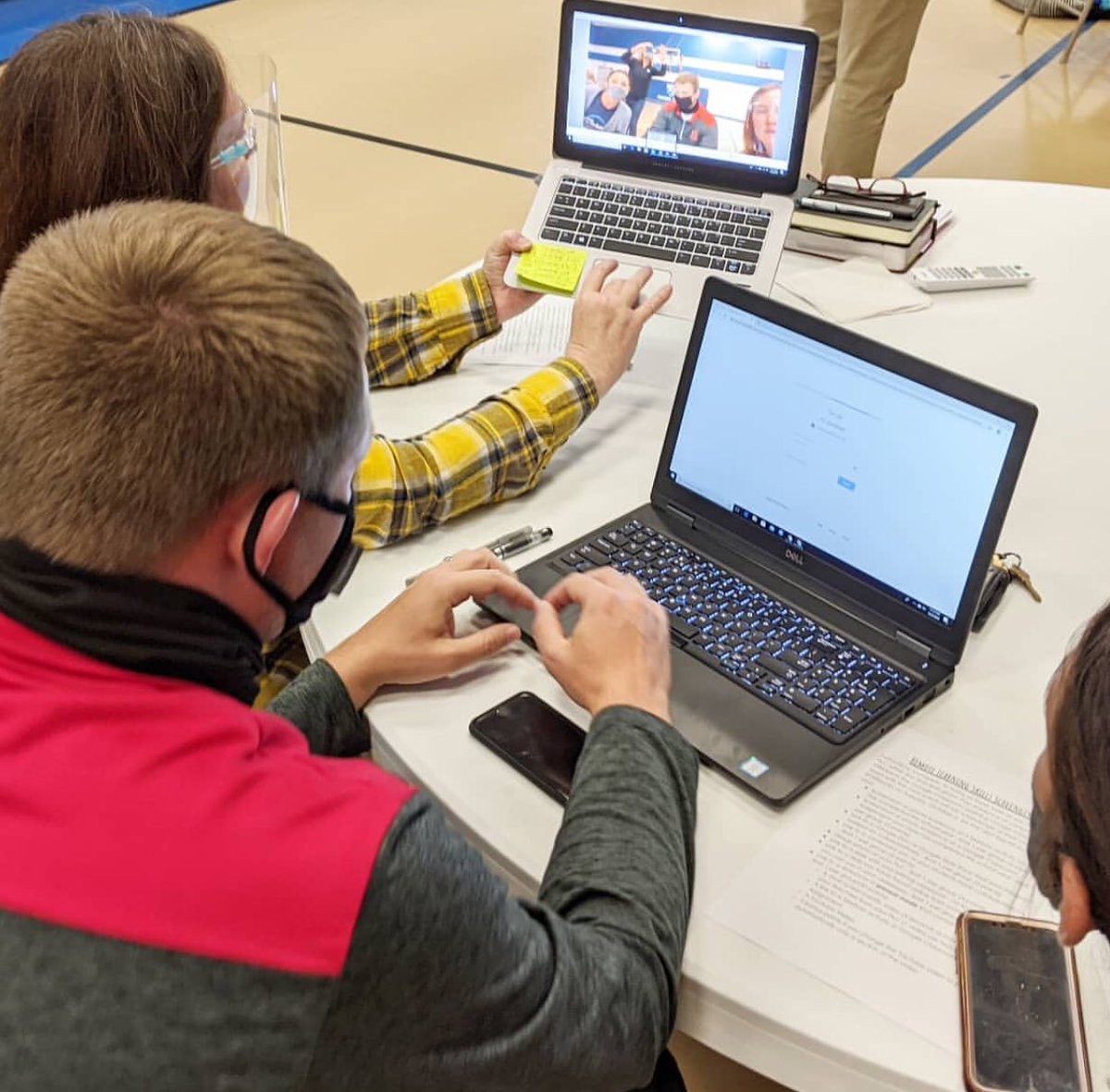 Scott_Monty_'s tweet image. While students were enjoying the start of 4-day weekend, our teachers spent the morning exploring math learning progressions and reviewing Google Classroom and remote learning strategies. #HCSLearns #HCSTransform