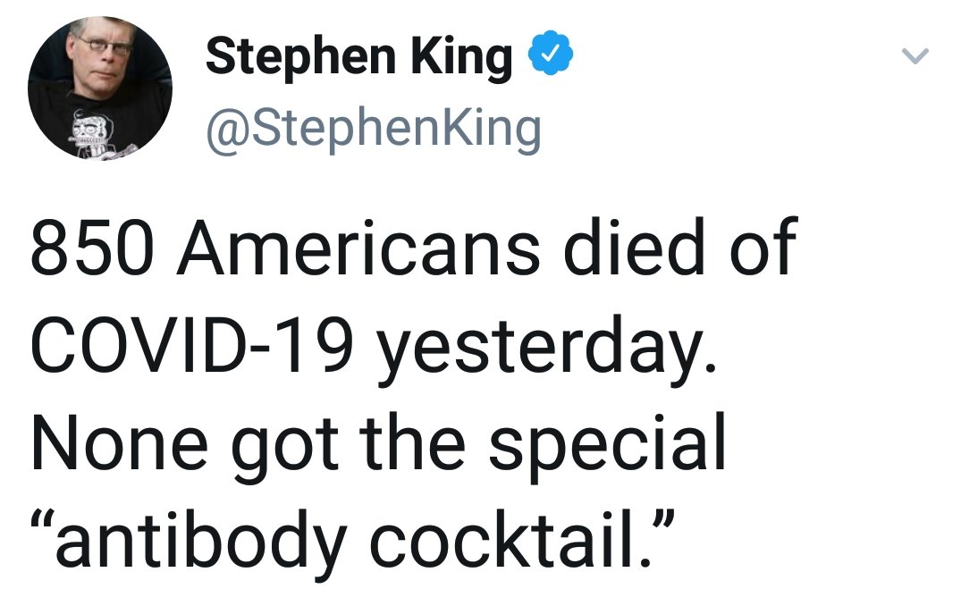 SundayComicsBro's tweet image. 💥Steven King writes horror novels about monsters and even he is mortified by Donald Trump's real life story :
#RoseGardenMassacre
#SuperSpreader
Walter Reed Dr. Conley