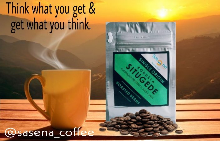 SasenaCoffee's tweet photo. Think what you get &amp; Get what you think.

#sasena_coffee #inspirasikopi #arabica #robusta #houseblend #coldbrew #umkm #coffeetrading #ngopi #kopi #coffee #ngopidirumah #janganlupangopi https://t.co/jFi1mtu6St