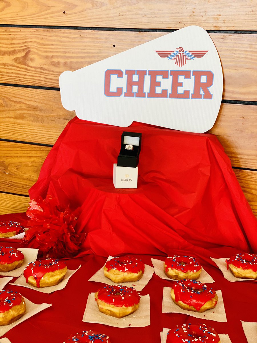 HeightsCheer's tweet photo. Had a little 💍 party today!!! Little late but great to celebrate together!!! https://t.co/DJGeXuuq6J