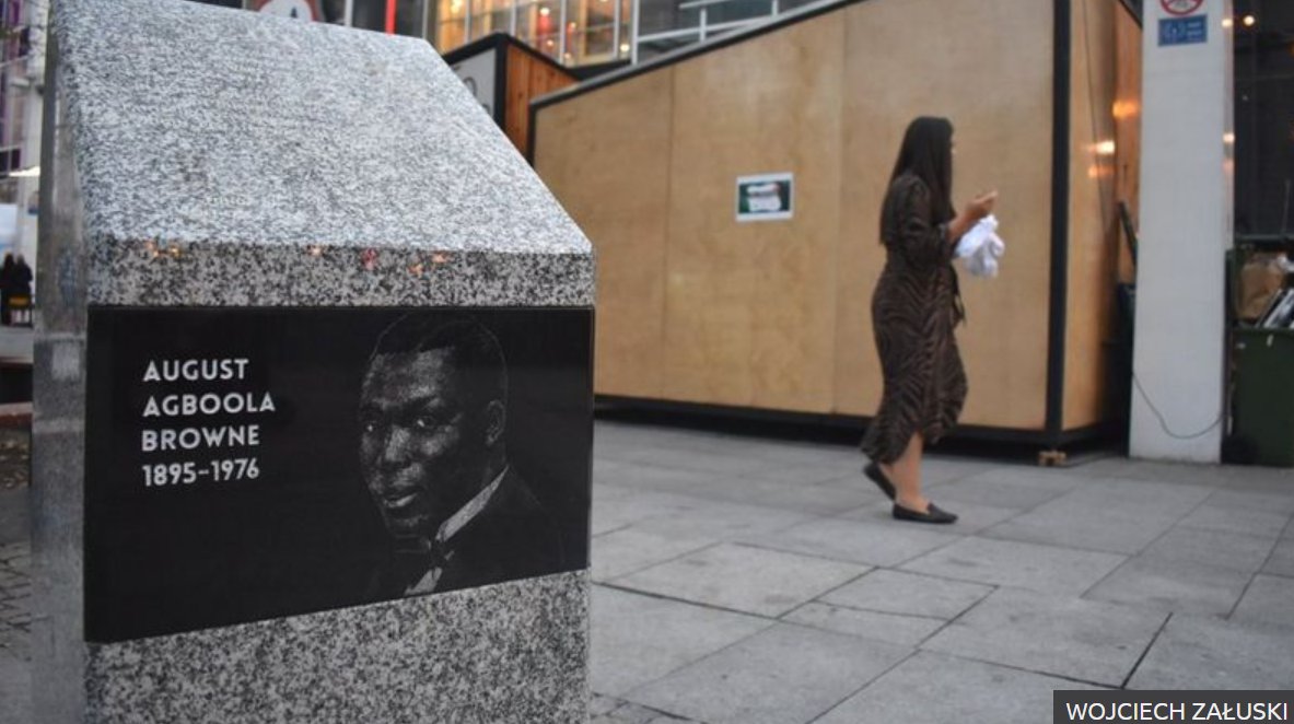 Last year, a monument in August Browne& #39;s honour was erected in Warsaw. An extraordinary life. Read more here:  https://www.bbc.co.uk/news/worl...