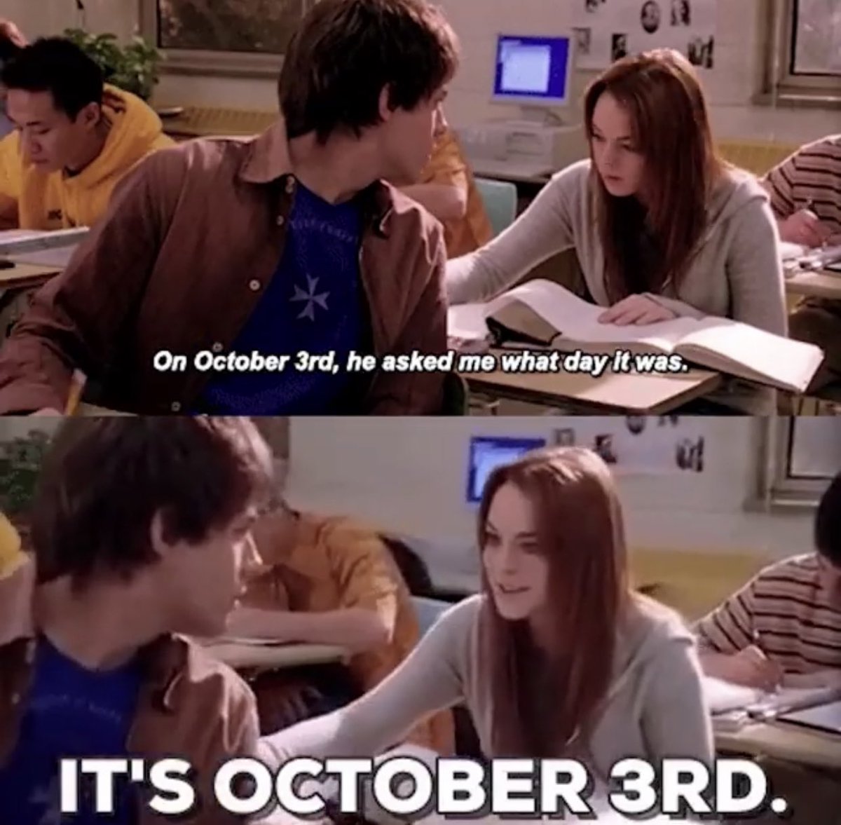 RWISpodcast's tweet photo. Happy Mean Girls Day! 👄👯♀️👯♀️🛍🎀
#meangirls #meangirlsday #itsoctober3rd #onwednesdayswewearpink #reasonswhyimsingle #rwispodcast https://t.co/lJ2tVNiPtf