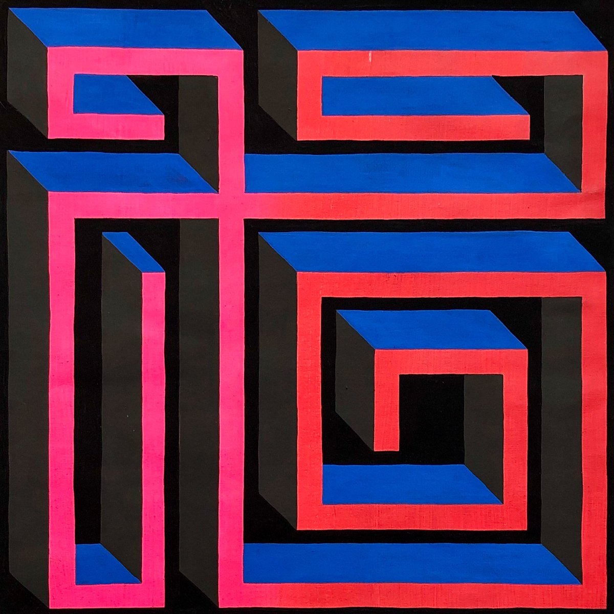 JohnParot's tweet photo. Night Maze #11. Gouache on Paper, 12 x 12โ 2017. Available for purchase. #johnparot #johnparotintheusa #laart #laartist #lapainter #ContemporaryArt #contemporarypainting https://t.co/JhTunh6aof
