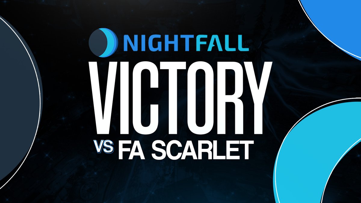 TeamAtlas's tweet photo. GG's to @FalseAppear Scarlet! Nightfall wins 3-1 and we continue on in Loser's Bracket. 🌙 Next up is @6ixGunsOfficial!

🎨 @Munk_OW https://t.co/C6zKxjZW0a
