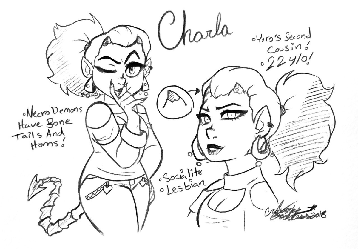 Charla Morte the Necro Demon! 