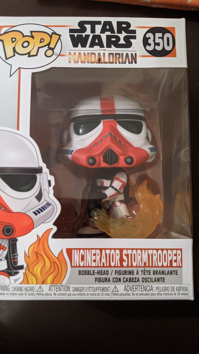 Anyway on a slightly lighter note a recieved this guy today. #TheMandalorian #IncineratorTrooper #FunkoPop