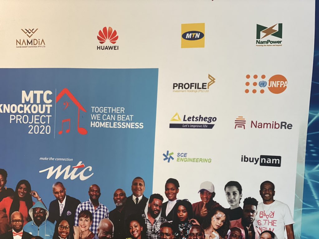 UNFPA_Namibia's tweet image. Congratulations to our sponsored personality Hon. @EmmaTheofelus for a great performance at the MTC Knockout Project aimed towards addressing the inadequacies of homelessness in Namibia. 

@UNFPA is proud to be part of such a great initiative. #MTCKnockOutProject
