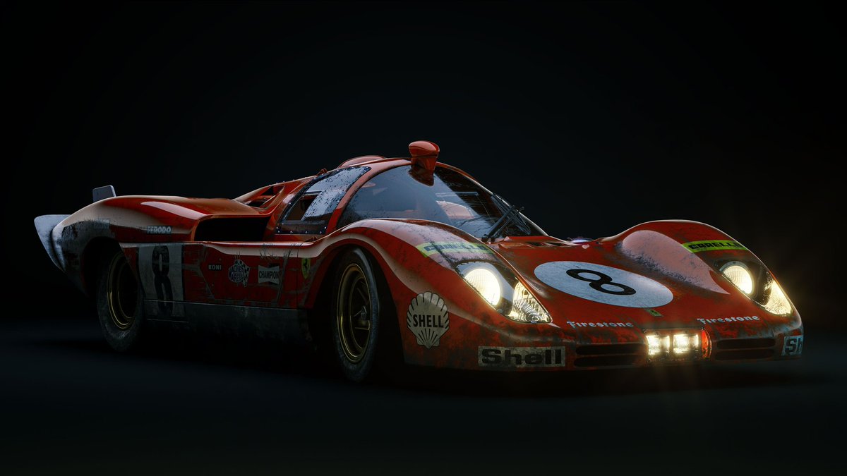 RogerTugwood's tweet photo. Bit more progress made with the Ferrari for the #humster3d #CarRenderChallenge Still needs a little refining but it's almost there. Time to start on the Porsche 917 now!
#madewithsubstance #vray #3dsmax #3dartist #Ferrari512S #LeMans24 https://t.co/7eeRjsb6TM