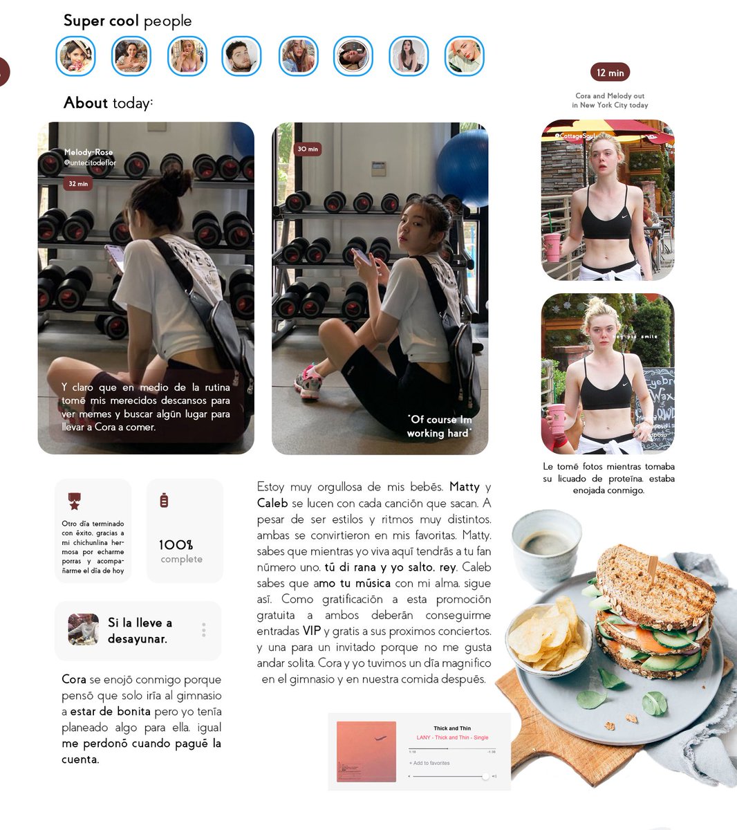 ⠀⠀⠀⠀⠀ 𝗢𝗰𝘁𝘂𝗯𝗿𝗲 del 2020.
⠀⠀⠀ ⠀⠀#ThickAndThinOutNow,  #FilaIsOutNow.
⠀⠀⠀⠀⠀ © 𝙉𝙪𝙗𝙚 𝙙𝙚 𝙘𝙖𝙣𝙚𝙡𝙖.
Dos de mis personas favoritas estrenaron una canción el día de ayer y Cora y yo aprovechamos la motivación para disfrutarlas en un día de ejercicio.