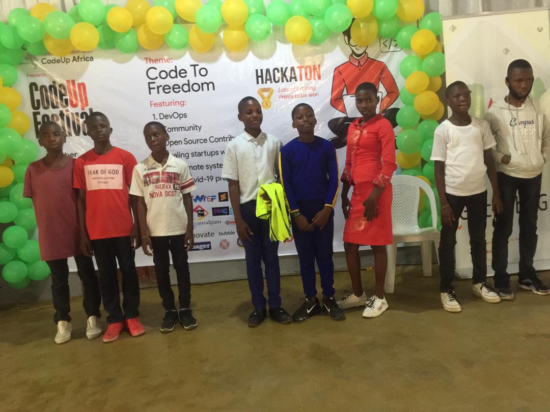 dsn_aiasaba's tweet photo. Congratulations to our teens who participated during the @CodeUpAfrica #hackathon session.

#GoWarri, #EduBoss #CoJobs congratulations.

@GitLabNG 
@DataScienceNIG 
@rubiestech 
@o_funminiyi 
@WittyFoundation 
@CoderTeck https://t.co/xRA5tiyyKf