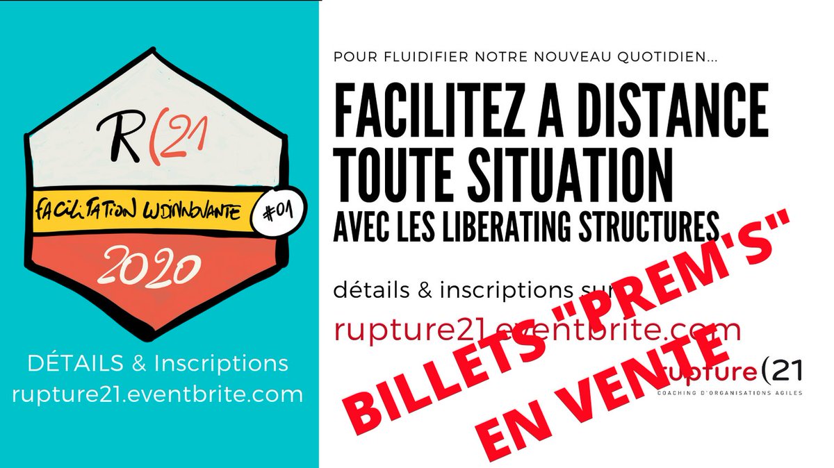 FACILITER A DISTANCE AVEC LES LIBERATING STRUCTURES : c'est vendredi matin. Détails et inscriptions sur buff.ly/2z6s2oA. #OnNeLacheRien