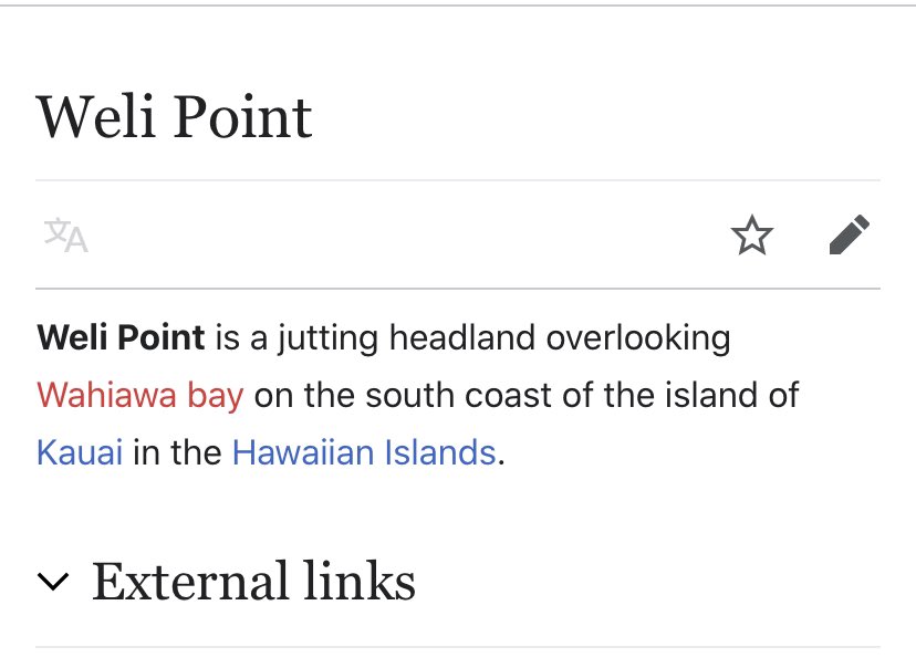 I’m off to Weli Point in Hawaii where clearly there will be a pair of Benjamin Franklin’s spectacles and a wooden pipe to help lead me to the next clue