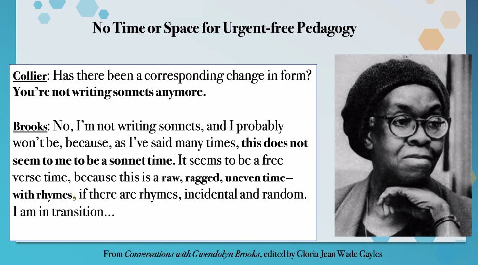 #MakerEdConvening Make your PEDAGOGY more urgent in these times....all children deserve JOY. 
<a href="/GholdyM/">Gholdy Muhammad</a> <a href="/MakerEdOrg/">Maker Ed</a>