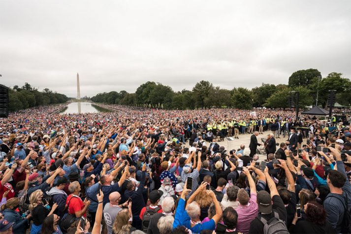 If you thought pictures of the Rose Garden event were bad, look at pictures from the march.