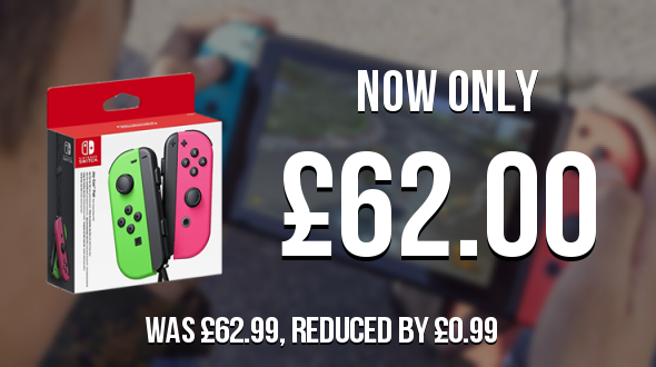 SwitchPrices's tweet photo. Neon Green / Neon Pink Joy-Con Controller Pair has dropped by £0.99 and is now £62.00
https://t.co/zTBkkcXg5V
#NeonGreenNeonPinkJoyConControllerPair https://t.co/ASG6c32m6V