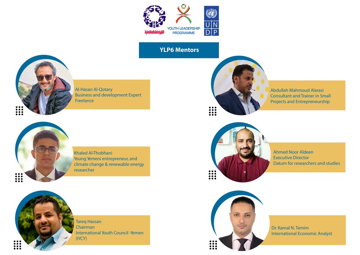 yldfyemen's tweet photo. Mentorship was a critical step to mature young entrepreneurs’ Ideas. It covered several topic including presentation for financing plans, preparing prototypes,writing proposals & most importantly presentation of projects(12/18) mentors👇
#Yemeni_Youth_For_SDGs
#Decade_of_Action https://t.co/2Jha1XGlA9