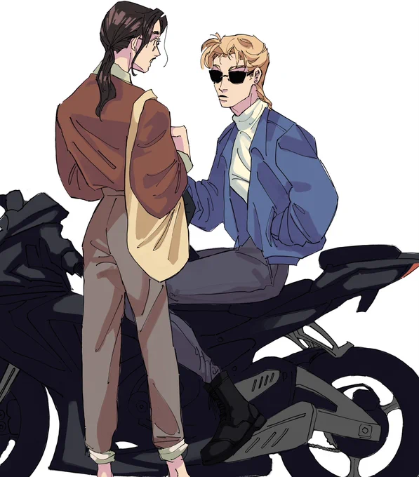 dropping eiji off at work, 