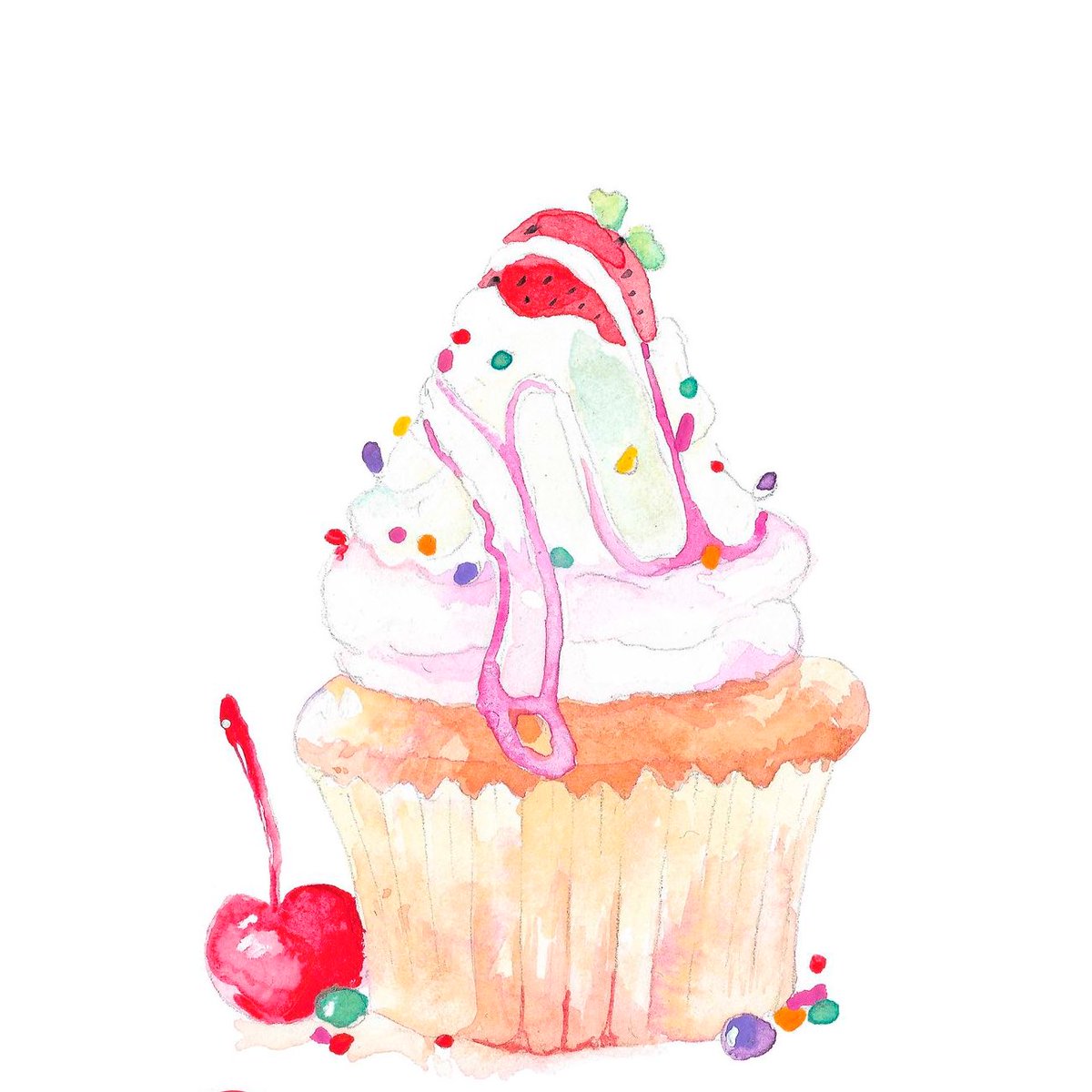 elfierayart's tweet photo. Some commission work. #cake #painting #bakery #artwork https://t.co/rTZpjjnydi