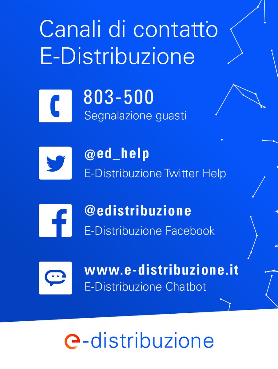 edistribuzione's tweet image. Emergenza maltempo: se necessiti di maggiori informazioni, contattaci sul sito e-distribuzione.it o tramite i nostri canali social. #EDistribuzione