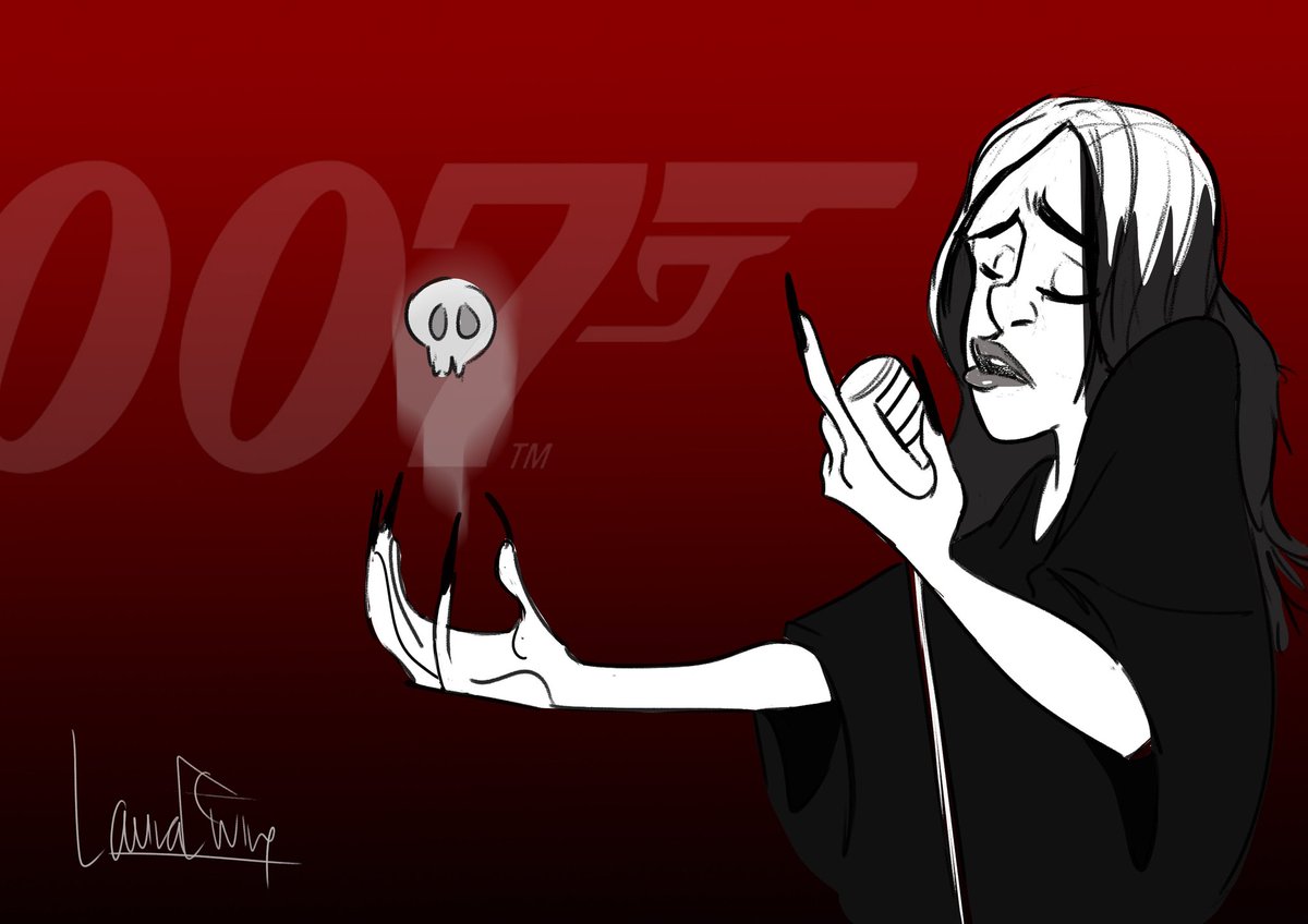 Really loved listening to <a href="/billieeilish/">billie eilish</a>  with the James Bond clip. Super cool!!!! Can't wait to see it.