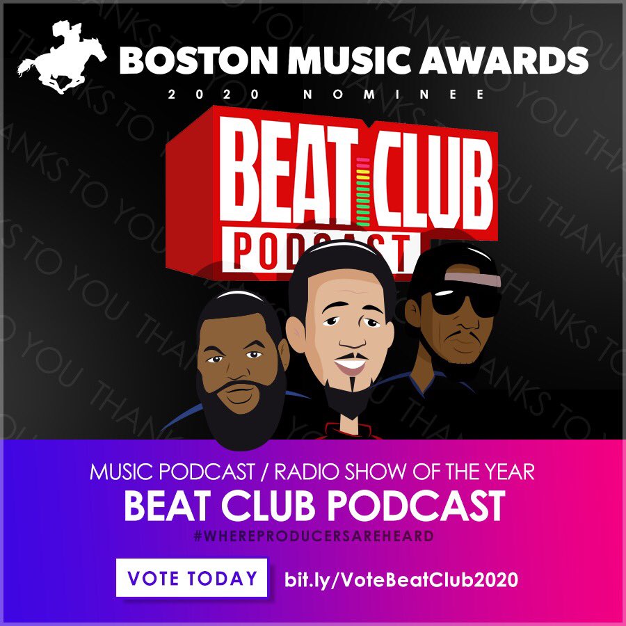 motivatemerren's tweet photo. Vote for @beatclubpodcast Music Podcast of The Year @BMAs_Boston!

https://t.co/lnT0CGrrfO https://t.co/VUJpujzhC2