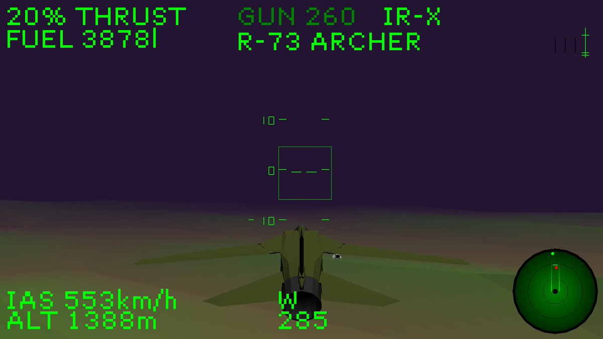 programerKelly's tweet image. I&apos;ve started to work on #HardpointMountedOrdnance a few months ago. This short campaign driven aerial combat game should be out later this year.

#gamedev #gamedevelopment