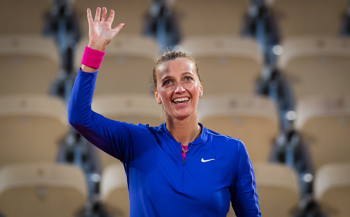 Petra_Kvitova's tweet photo. Never easy to face a fellow leftie, and @leylahfernandez played very well 👏

Me? I’m excited to be back in the second week at @rolandgarros after 5 years and ready to keep fighting for more 💪🙏

#RolandGarros https://t.co/NG8hdDwTid