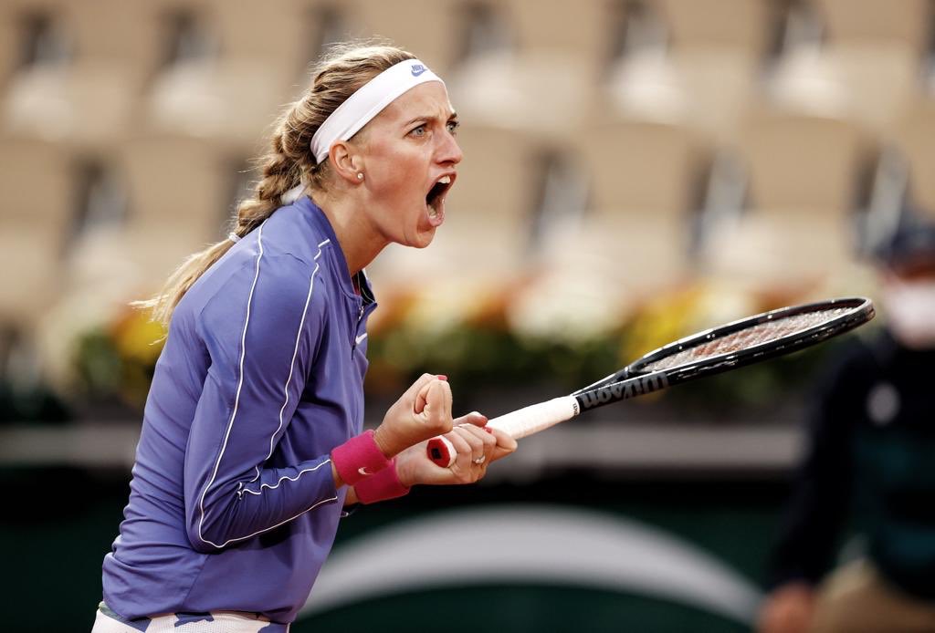 Petra_Kvitova's tweet photo. Never easy to face a fellow leftie, and @leylahfernandez played very well 👏

Me? I’m excited to be back in the second week at @rolandgarros after 5 years and ready to keep fighting for more 💪🙏

#RolandGarros https://t.co/NG8hdDwTid