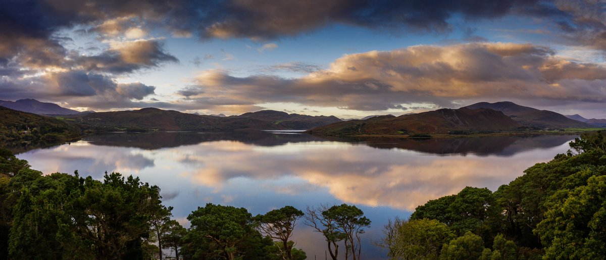 A dawn view of Caragh Lake, Co. Kerry, Ireland 