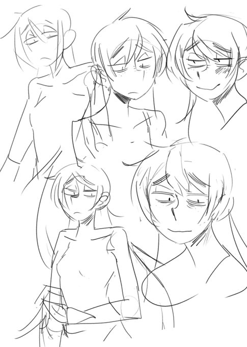 ポーズが思い浮かばずボツというか練習になったものの寄せ集めをこそっと 