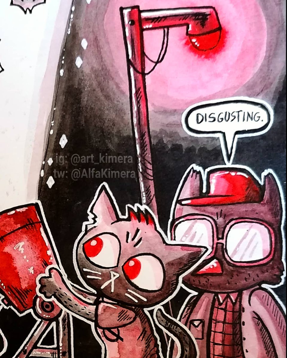  #Maetober2020 day 3: Bats"Trolley Tunnel with Mr. Salvi"  #nitw  #nightinthewoods  #drawtober  #drawtober2020  #artober  #Artober2020  #inktober2020  #Inktober