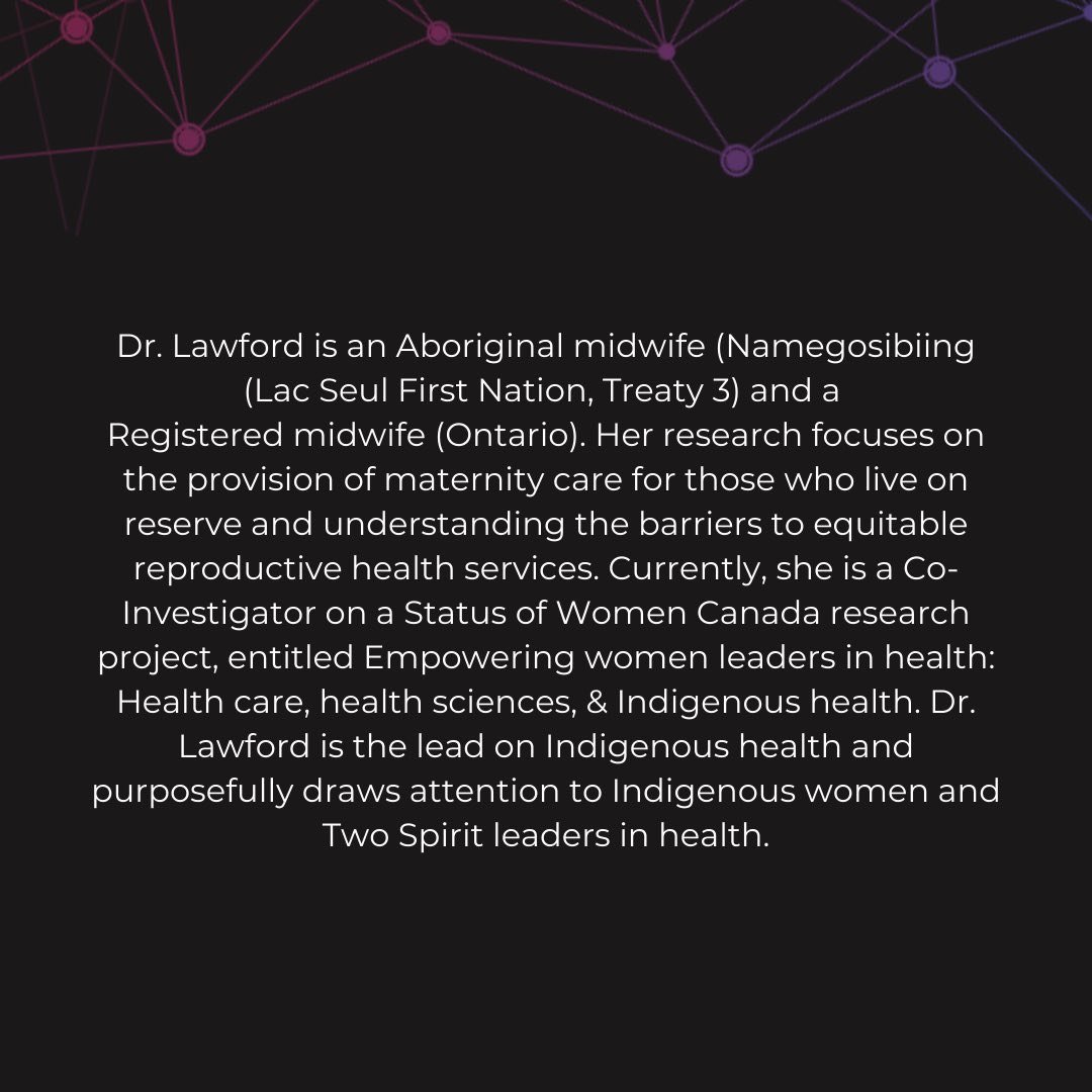 SWIPE to read all about our next incredible panelist, Dr. Lawford! It's not to late to RSVP - click the link in our bio to check The WEB out now! 👏
