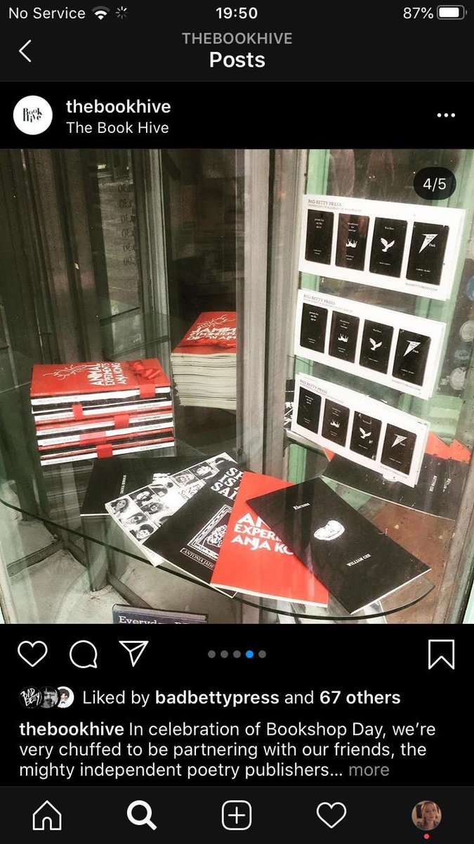 Great to see debut collection by poet Summer Young <a href="/MissYoungWriter/">Summer Young</a> in the window of her local indi book shop <a href="/bookhive/">The Book Hive</a> Norwich! #buylocal <a href="/badbettypress/">Bad Betty Press</a>