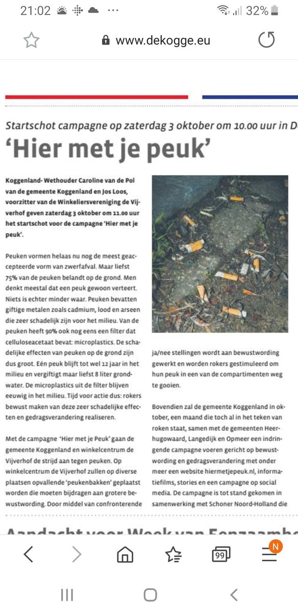 We zijn gestart met de campagne hier met je peuk! Samen met <a href="/GemHHW/">Gemeente Heerhugowaard, in Memoriam</a> <a href="/koggenland/">Gemeente Koggenland</a> @GemLdijk <a href="/gem_opmeer/">gemeente Opmeer</a> hiermetjepeuk.nl.  #bewustwording #zwerfafval #socialmediacampagne