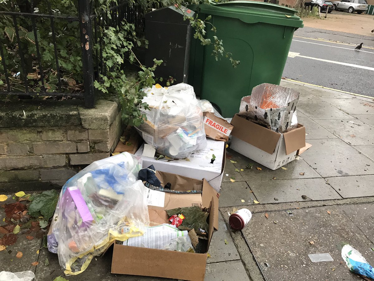 3rd problem,People from Webber St flats dumping their rubbish at junction with Lancaster St.