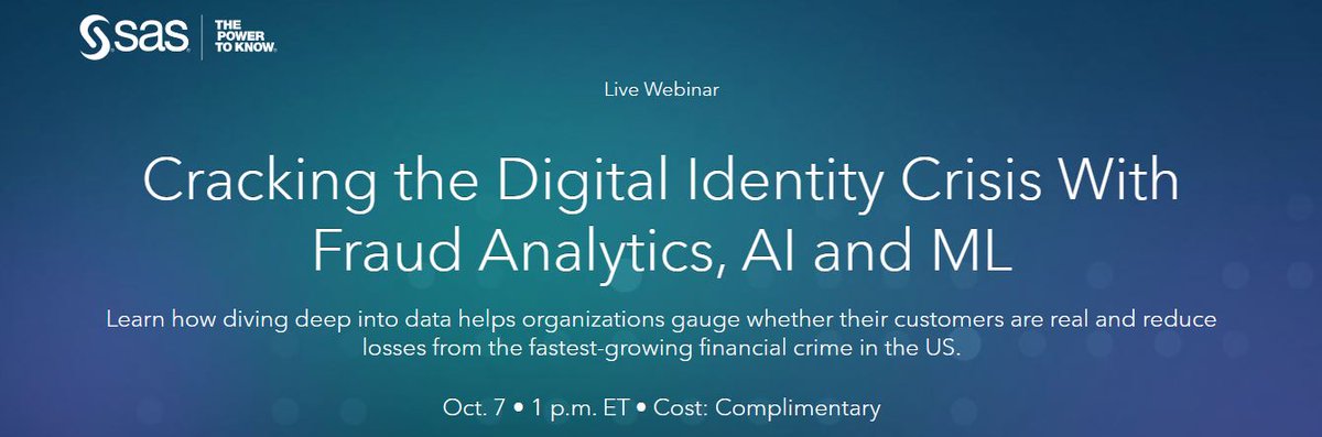 bnl_consulting's tweet photo. Mark your calendars! @SASsoftware has some great webinars coming up in the month of October. Here's a few that piqued our interest:
register for webinars here: https://t.co/IalNz11vIq
#powertoknow #ArtificialIntelligence #sasusers https://t.co/55GQuVBRWf