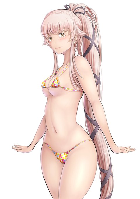 エロ水着でウキウキの由良姐
pixivにすっぽんぽんver.ありあす
#艦これ #由良 