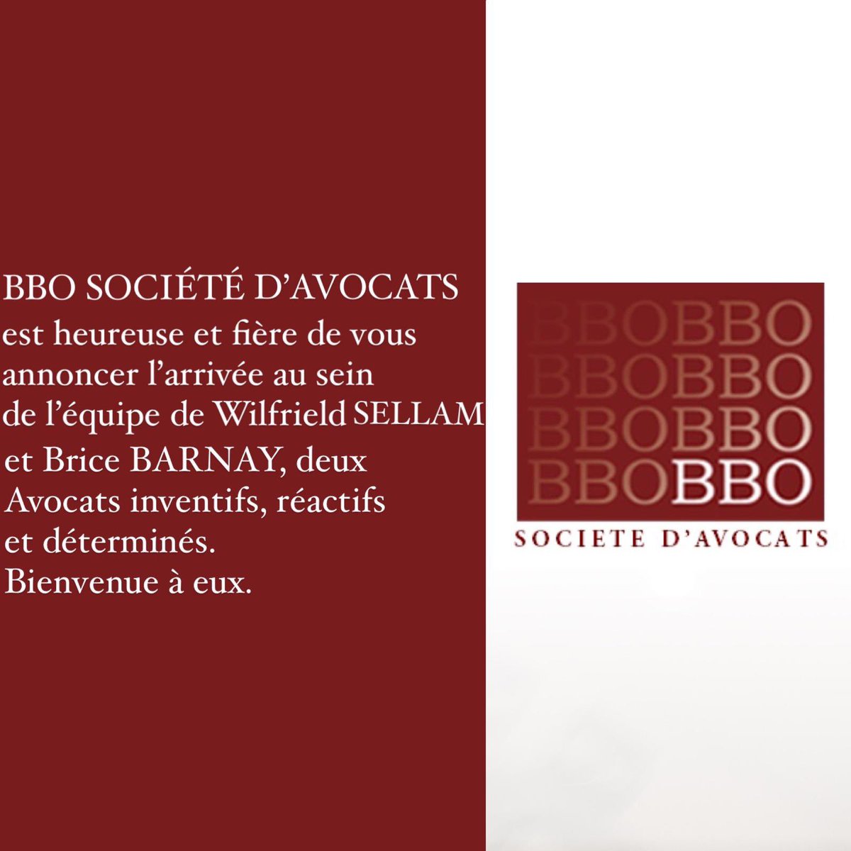 AvocatsBbo's tweet photo. La Famille s’agrandit ! https://t.co/6sE9620J52