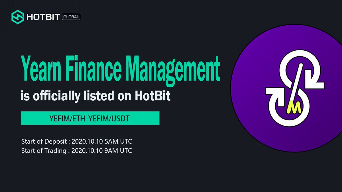 Yfi_Management's tweet photo. We are Happy to announce that we will be listing soon on two huge exchanges!! Are you all excited about it?
#HOTBIT
#CoinTiger
#defi
#staking
#borrowing
#YeFiM
#YFM
#cryptocurrency https://t.co/ed0Q82EQ2M