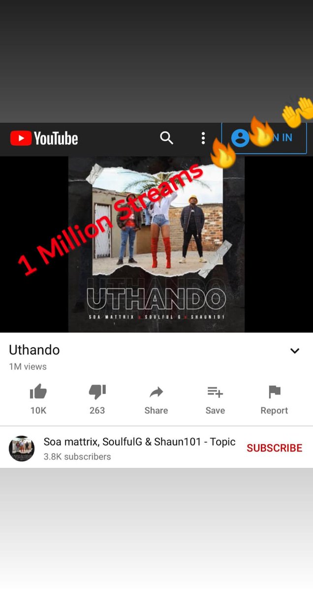 SoulfulG (@realsoulfulg) on Twitter photo 1 Million Streams 🔥 🔥 💯🇿🇦🔗 Your Love and Support Fam 🙌🙏
<a href="/RealSoulfulG/">SoulfulG</a> And <a href="/mattrix_soa/">Soa Mattrix</a>
#UThandoAlwaysWin
@electromode_sa
<a href="/stamp_comm/">Stamp Communications</a>
<a href="/LindaniNxumalSA/">Lindani Nxumalo</a> 1 Million Streams 🔥 🔥 💯🇿🇦🔗 Your Love and Support Fam 🙌🙏
<a href="/RealSoulfulG/">SoulfulG</a> And <a href="/mattrix_soa/">Soa Mattrix</a>
#UThandoAlwaysWin
@electromode_sa
<a href="/stamp_comm/">Stamp Communications</a>
<a href="/LindaniNxumalSA/">Lindani Nxumalo</a>